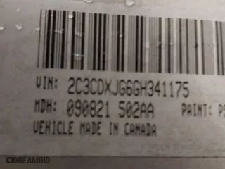 2016 Dodge Charger SXT with VIN 2C3CDXJG6GH341175, listed as a IAAI auction lot 41567137 with 146,476 mi miles. Bid and sale history available at carsss.com. Image 9.