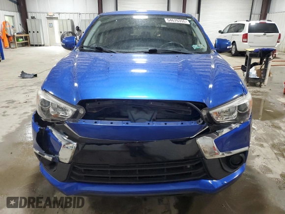 2017 Mitsubishi Outlander ES with VIN JA4AR3AU6HZ070178, listed as a Copart auction lot 54676355 with 72,501 mi miles and Salvage title. Bid and sale history available at DreamBid. Image 5.