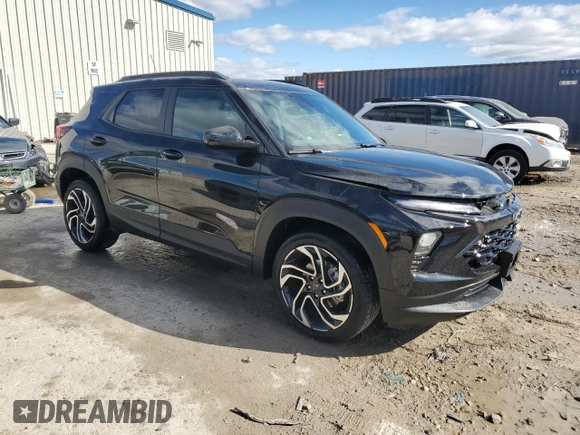 2025 Chevrolet TrailBlazer RS with VIN KL79MTSL4SB008157, listed as a Copart auction lot 76710954 with 2,028 mi miles and Salvage Title. Bid and sale history available at carsss.com. Image 4.
