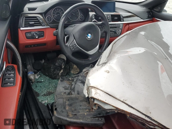 2015 BMW 4 Series 435i with VIN WBA3T3C52F5A40489, listed as a Copart auction lot 44708575 with Not Provided miles and Salvage Title. Bid and sale history available at carsss.com. Image 8.