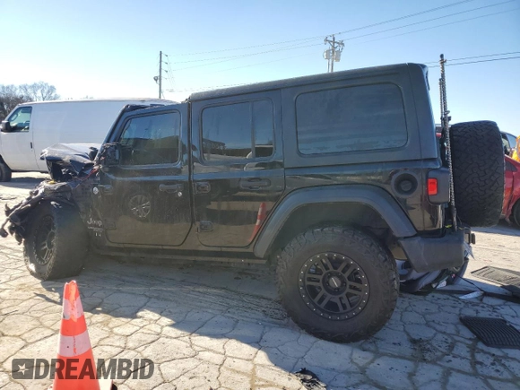 2021 Jeep Wrangler Unlimited Sport S with VIN 1C4HJXDN8MW544814, listed as a Copart auction lot 89372105 with Not Provided miles and Salvage Title. Bid and sale history available at carsss.com. Image 2.
