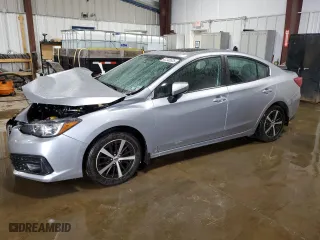 2020 Subaru Impreza Premium with VIN 4S3GKAD60L3602543, listed as a Copart auction lot 42345625 with 76,657 mi miles and Salvage Title. Bid and sale history available at carsss.com. Image 1.