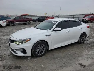 2020 Kia Optima LX with VIN 5XXGT4L31LG402955, listed as a Copart auction lot 45785445 with 124,880 mi miles and Salvage Title. Bid and sale history available at carsss.com. Image 1.