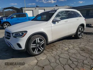 2021 Mercedes-Benz GLC with VIN W1N0G8EBXMF891799, listed as a Copart auction lot 46949575 with 20,147 mi miles and Salvage Title. Bid and sale history available at carsss.com. Image 1.