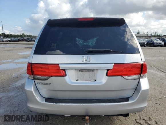 2010 Honda Odyssey LX with VIN 5FNRL3H28AB083511, listed as a Copart auction lot 55704745 with 81,218 mi miles and Salvage title. Bid and sale history available at DreamBid. Image 6.