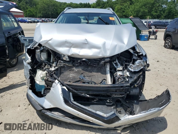 2017 Nissan Rogue S with VIN KNMAT2MV8HP545864, listed as a Copart auction lot 61584795 with Not provided miles and Salvage title. Bid and sale history available at DreamBid. Image 5.