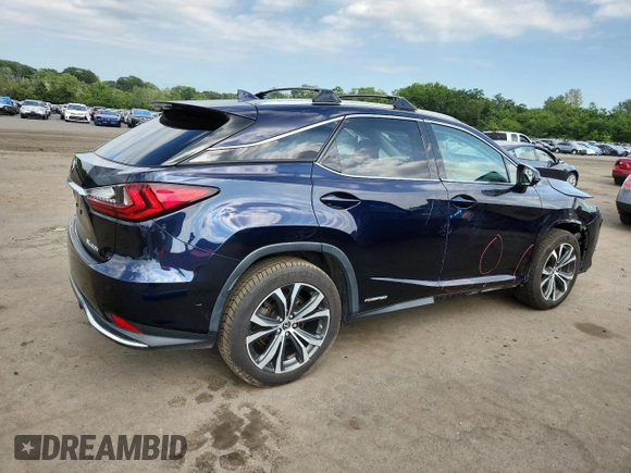 2020 Lexus RX 450h z VIN 2T2HGMDA7LC044429, wystawiony jako Copart lot #65892305 z przebiegiem 102 057 mil mil oraz Szkoda całkowita • Salvage title. Historia ofert i sprzedaży dostępna na DreamBid. Obrazek 3.