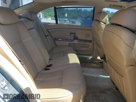 2004 BMW 7 Series 745Li with VIN WBAGN63414DS47413, listed as a Copart auction lot 62835195 with 118,457 mi miles and Clean title. Bid and sale history available at DreamBid. Image 10.