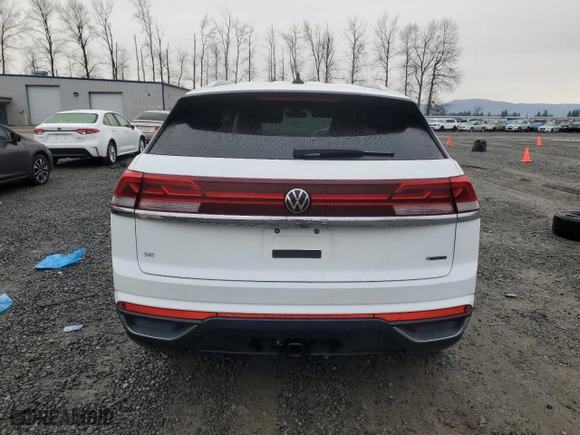 2025 Volkswagen Atlas Cross Sport 2.0T SE w/Technology with VIN 1V2HE2CA3SC200374, listed as a Copart auction lot 84704824 with 1,388 mi miles and Clean Title. Bid and sale history available at carsss.com. Image 6.