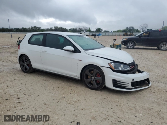 2016 Volkswagen GTI S with VIN 3VWY47AU0GM003440, listed as a Copart auction lot 51053775 with 79,954 mi miles and Salvage Title. Bid and sale history available at DreamBid. Image 4.