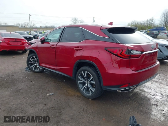 2022 Lexus RX with VIN 2T2HZMDA6NC321813, listed as a IAAI auction lot 41915584 with 36,893 mi miles. Bid and sale history available at carsss.com. Image 3.