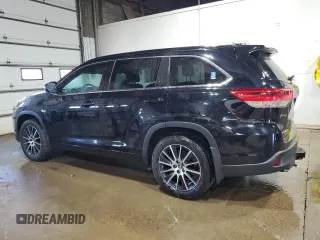 2017 Toyota Highlander XLE with VIN 5TDJZRFH9HS418707, listed as a Copart auction lot 62747345 with 160,033 mi miles and Salvage title. Bid and sale history available at DreamBid. Image 2.