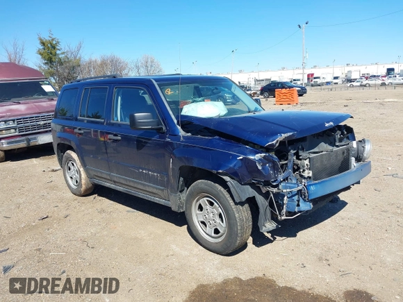 2012 Jeep Patriot Sport with VIN 1C4NJPBA4CD586619, listed as a IAAI auction lot 41732742 with 180,742 mi miles and . Bid and sale history available at DreamBid. Image 1.