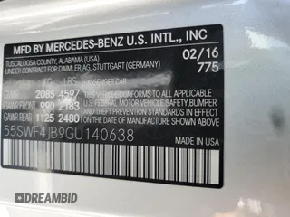 2016 Mercedes-Benz C 300 z VIN 55SWF4JB9GU140638, wystawiony jako Copart lot #52838255 z przebiegiem 92 659 mil mil oraz Szkoda całkowita • Salvage title. Historia ofert i sprzedaży dostępna na DreamBid. Obrazek 13.