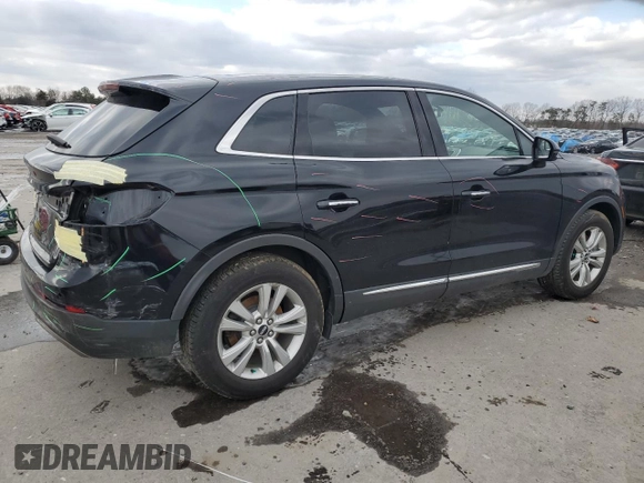2017 Lincoln MKX Premiere with VIN 2LMPJ6JR4HBL34845, listed as a Copart auction lot 45963755 with 52,646 mi miles and Salvage Title. Bid and sale history available at carsss.com. Image 3.