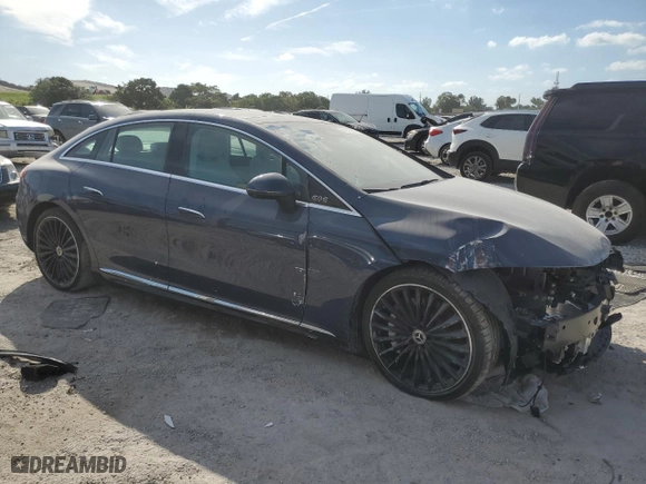 2024 Mercedes-Benz EQE with VIN W1KEG1CB9RF056958, listed as a Copart auction lot 41813745 with 1,626 mi miles and Salvage Title. Bid and sale history available at carsss.com. Image 4.