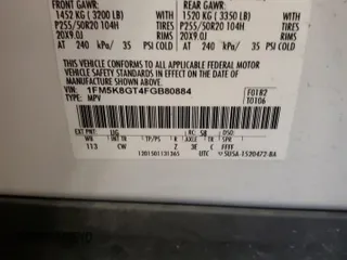 2015 Ford Explorer Sport z VIN 1FM5K8GT4FGB80884, wystawiony jako Copart lot #61789515 z przebiegiem 149 955 mil mil oraz Szkoda całkowita • Salvage title. Historia ofert i sprzedaży dostępna na DreamBid. Obrazek 13.
