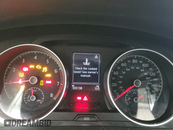 2019 Volkswagen Golf S z VIN 3VWY57AU4KM512582, wystawiony jako Copart lot #49403665 z przebiegiem 103 138 mil mil oraz Szkoda całkowita • Salvage title. Historia ofert i sprzedaży dostępna na DreamBid. Obrazek 9.