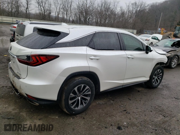 2021 Lexus RX with VIN 2T2HZMDAXMC271609, listed as a Copart auction lot 36584433 with 29,672 mi miles. Bid and sale history available at carsss.com. Image 3.