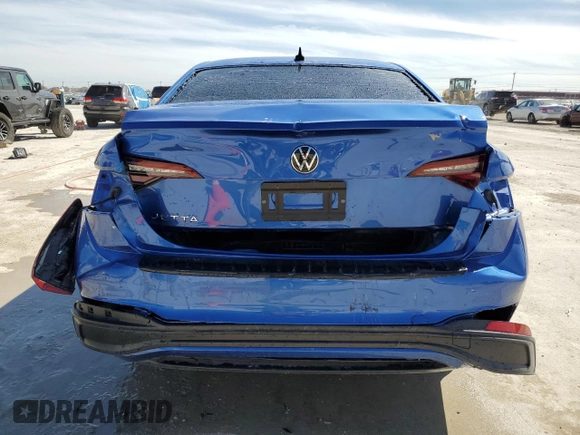 2024 Volkswagen Jetta Sport with VIN 3VWBM7BU2RM008260, listed as a Copart auction lot 49097225 with 4,820 mi miles and Clean title. Bid and sale history available at DreamBid. Image 6.