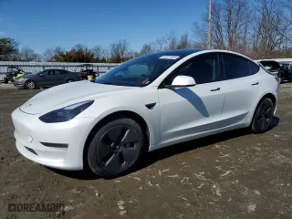 2023 Tesla Model 3 with VIN 5YJ3E1EA3PF610069, listed as a Copart auction lot 50327635 with 19,495 mi miles and Salvage Title. Bid and sale history available at carsss.com. Image 1.