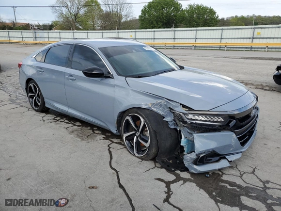 2022 Honda Accord Sedan Sport SE with VIN 1HGCV1F41NA102652, listed as a Copart auction lot 52423065 with 29,475 mi miles and Salvage Title. Bid and sale history available at carsss.com. Image 4.