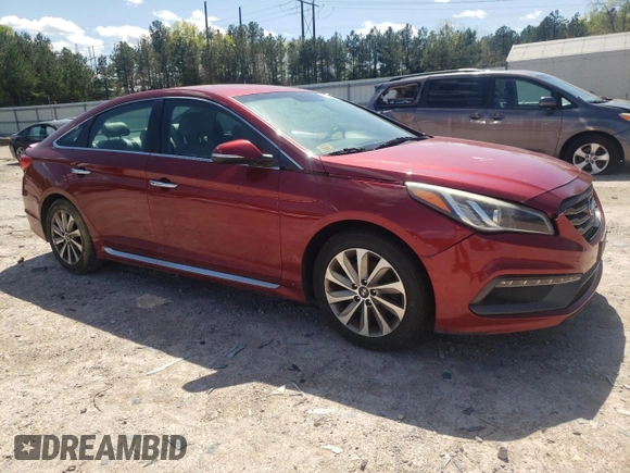 2015 Hyundai Sonata 2.4L Sport with VIN 5NPE34AF5FH050735, listed as a Copart auction lot 52588225 with 152,426 mi miles and Clean Title. Bid and sale history available at carsss.com. Image 4.