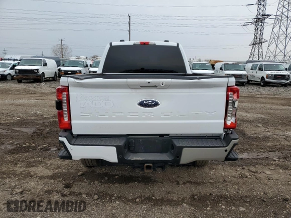 2023 Ford F-250 XL with VIN 1FT8W2BN2PED66092, listed as a Copart auction lot 50548595 with 77,912 mi miles and Salvage title. Bid and sale history available at DreamBid. Image 6.