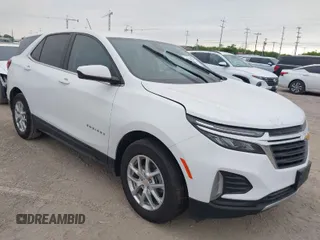 2024 Chevrolet Equinox LT with VIN 3GNAXKEG1RS245937, listed as a IAAI auction lot 42028845 with 27,166 mi miles. Bid and sale history available at carsss.com. Image 1.