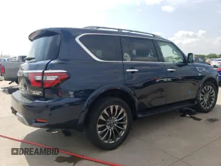 2021 Nissan Armada Platinum with VIN JN8AY2DA2M9372926, listed as a Copart auction lot 64429404 with 65,296 mi miles and Clean Title. Bid and sale history available at carsss.com. Image 3.