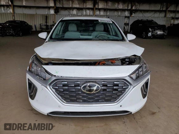 2021 Hyundai Ioniq Limited z VIN KMHC05LC2MU255940, wystawiony jako Copart lot #60332364 z przebiegiem Nie podano mil oraz Szkoda całkowita • Salvage title. Historia ofert i sprzedaży dostępna na DreamBid. Obrazek 5.