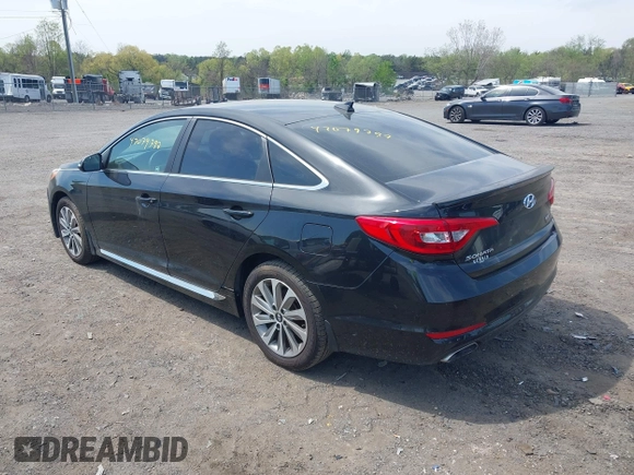 2016 Hyundai Sonata Sport with VIN 5NPE34AFXGH266534, listed as a IAAI auction lot 42079797 with 95,194 mi miles and . Bid and sale history available at DreamBid. Image 3.