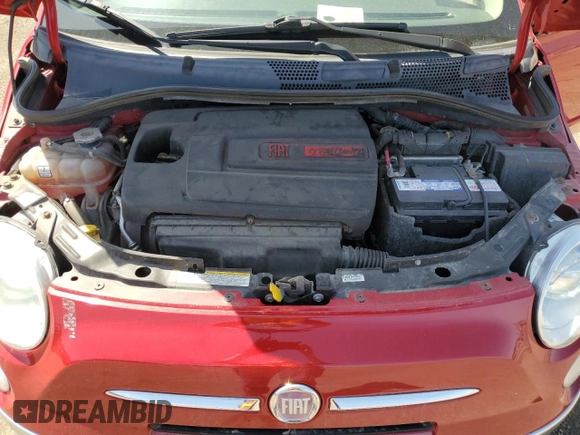 2012 FIAT 500 Lounge with VIN 3C3CFFCR8CT189002, listed as a Copart auction lot 54694095 with 117,497 mi miles and Clean title. Bid and sale history available at DreamBid. Image 11.
