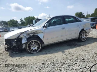 2007 Audi A4 2.0T with VIN WAUDF78E17A042834, listed as a Copart auction lot 63839674 with 187,922 mi miles and Salvage Title. Bid and sale history available at carsss.com. Image 1.