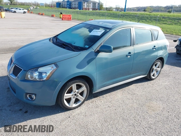 2009 Pontiac Vibe w/1SB with VIN 5Y2SP67049Z444326, listed as a IAAI auction lot 41992889 with 215,761 mi miles. Bid and sale history available at carsss.com. Image 2.