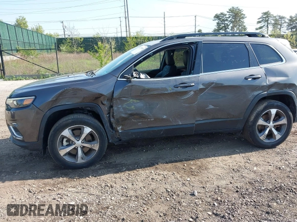 2022 Jeep Cherokee Limited with VIN 1C4PJMDX9ND509157, listed as a IAAI auction lot 42179093 with 34,638 mi miles and . Bid and sale history available at DreamBid. Image 6.