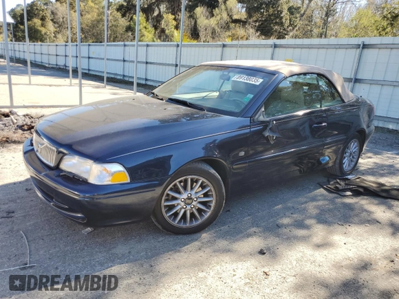 2000 Volvo C70 with VIN YV1NC56D1YJ010900, listed as a Copart auction lot 89138035 with 58,469 mi miles and Salvage Title. Bid and sale history available at carsss.com. Image 1.