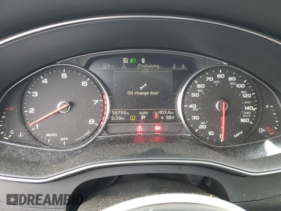 2019 Audi A6 Premium with VIN WAUD8AF2XKN130525, listed as a Copart auction lot 45098365 with 56,793 mi miles and Salvage Title. Bid and sale history available at carsss.com. Image 9.