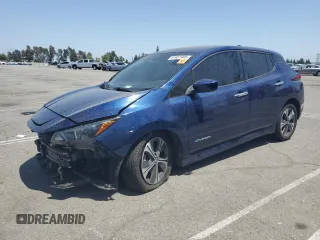 2018 Nissan LEAF SL with VIN 1N4AZ1CP1JC308907, listed as a Copart auction lot 61651945 with 52,933 mi miles and Salvage title. Bid and sale history available at DreamBid. Image 1.