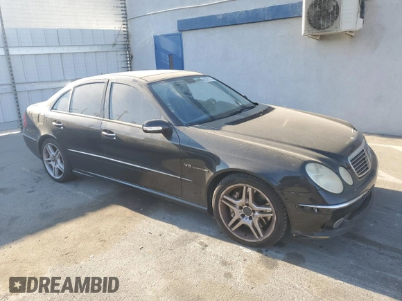 2003 Mercedes-Benz E-Class 5.5L AMG with VIN WDBUF76J53A326558, listed as a Copart auction lot 89382115 with 0 mi miles and Clean Title. Bid and sale history available at carsss.com. Image 4.