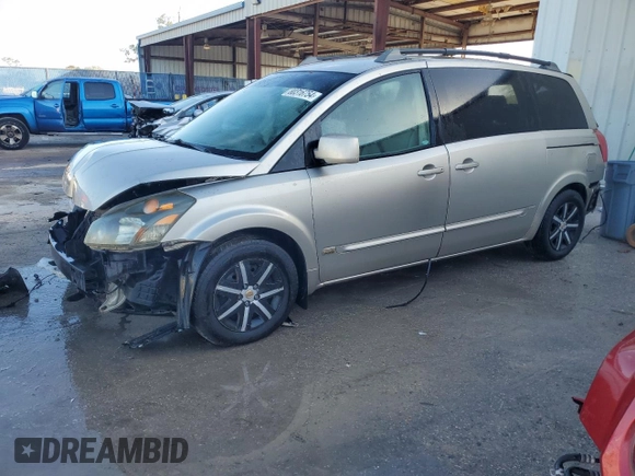 2006 Nissan Quest S Special Edition with VIN 5N1BV28UX6N116777, listed as a Copart auction lot 80316754 with 145,509 mi miles and Salvage Title. Bid and sale history available at carsss.com. Image 1.