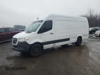 2023 Mercedes-Benz Sprinter Cargo Cargo with VIN W1Y4NDHY1PT138980, listed as a Copart auction lot 42630085 with 18,119 mi miles and Salvage Title. Bid and sale history available at carsss.com. Image 1.