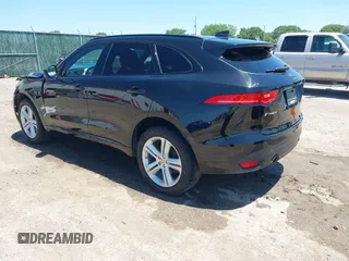 2018 Jaguar F-Pace 30t R-Sport with VIN SADCL2GX3JA283772, listed as a IAAI auction lot 42309251 with 86,601 mi miles and . Bid and sale history available at DreamBid. Image 3.