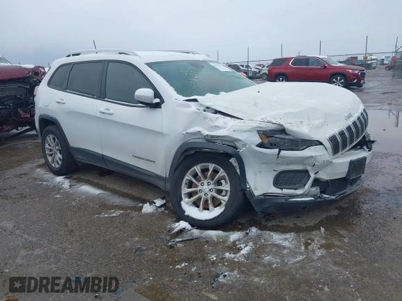 2021 Jeep Cherokee Latitude z VIN 1C4PJMCB8MD125181, wystawiony jako IAAI lot #41273576 z przebiegiem 47 550 mil mil oraz . Historia ofert i sprzedaży dostępna na DreamBid. Obrazek 1.