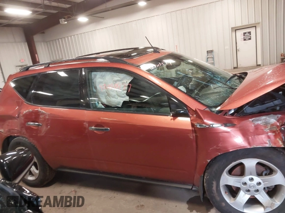 2003 Nissan Murano SL with VIN JN8AZ08W23W233886, listed as a IAAI auction lot 42000477 with 49,230 mi miles and . Bid and sale history available at DreamBid. Image 13.