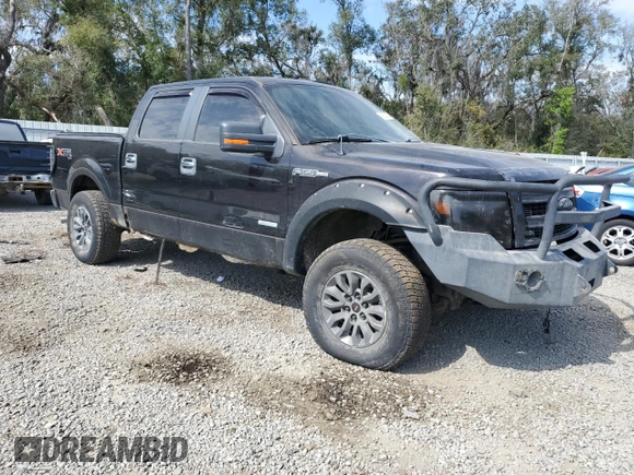 2014 Ford F-150 XL with VIN 1FTFW1ET4EFB12970, listed as a Copart auction lot 45602265 with 197,826 mi miles and Salvage Title. Bid and sale history available at DreamBid. Image 4.