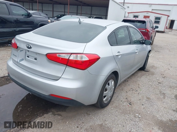 2016 Kia Forte LX with VIN KNAFK4A60G5446108, listed as a IAAI auction lot 41604040 with 57,754 mi miles. Bid and sale history available at carsss.com. Image 4.