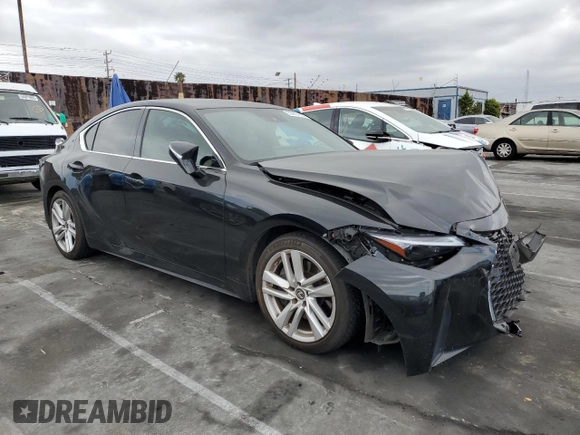 2021 Lexus IS 300 with VIN JTHCA1D28M5117103, listed as a Copart auction lot 53957595 with 39,680 mi miles and Salvage title. Bid and sale history available at DreamBid. Image 4.