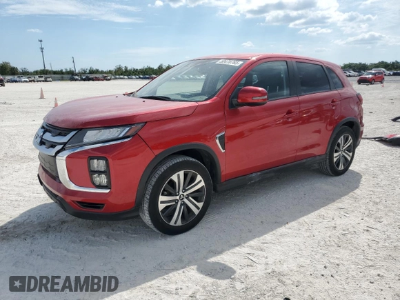 2022 Mitsubishi Outlander Sport ES with VIN JA4ARUAU6NU024140, listed as a Copart auction lot 50470765 with 18,776 mi miles and Salvage Title. Bid and sale history available at carsss.com. Image 1.