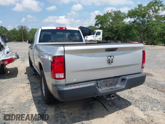 2018 Ram 1500 Tradesman with VIN 3C6JR6DG8JG129127, listed as a IAAI auction lot 42540299 with 117,414 mi miles and . Bid and sale history available at DreamBid. Image 3.